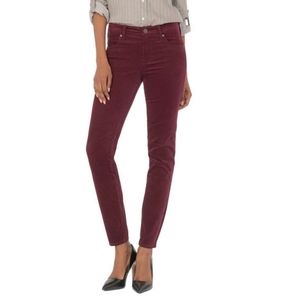 Kut from the cloth red maroon corduroy  pant ankle